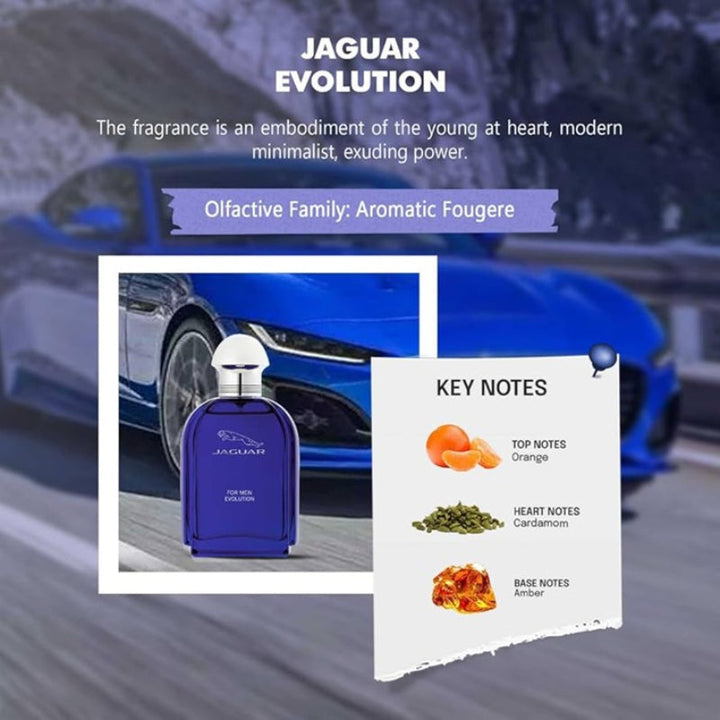 Jaguar Evolution for Men EDT 100 ml DP505280 - Salman Stores