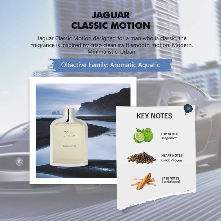 Jaguar Classic Motion for Men EDT 100 ml - Salman Stores