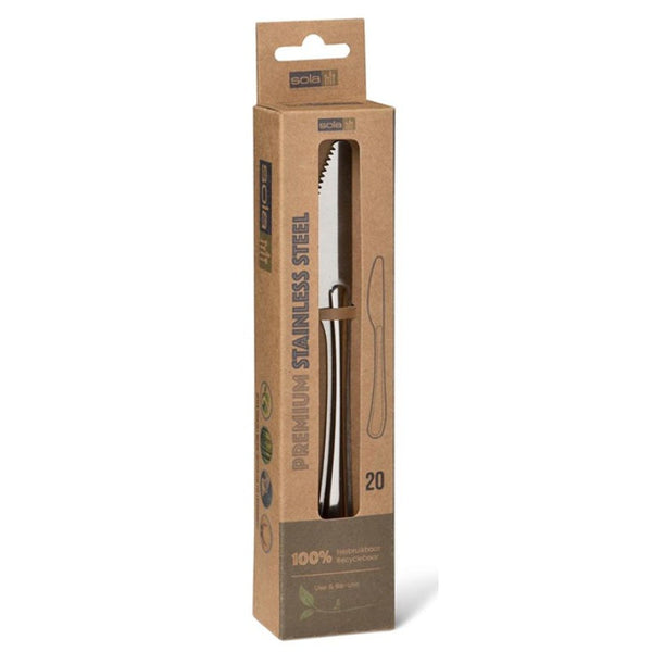 Sola ECO Dinner Knife Stainless Steel 20 pcs Set E1220 - Salman Stores