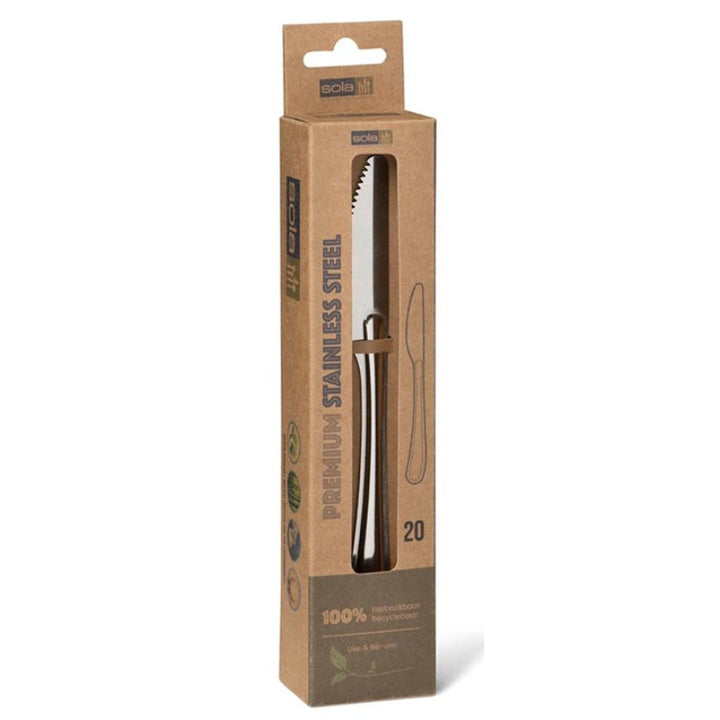 Sola ECO Dinner Knife Stainless Steel 20 pcs Set E1220 - Salman Stores
