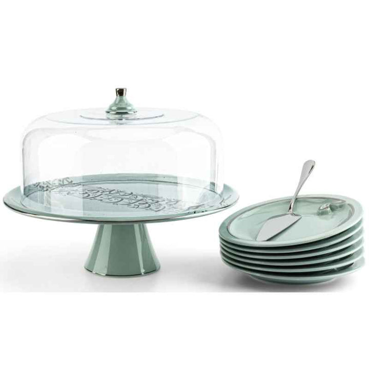 Otantik Cake Set 9 pcs From Nour Blue 7.5, 10 Inch ET2285