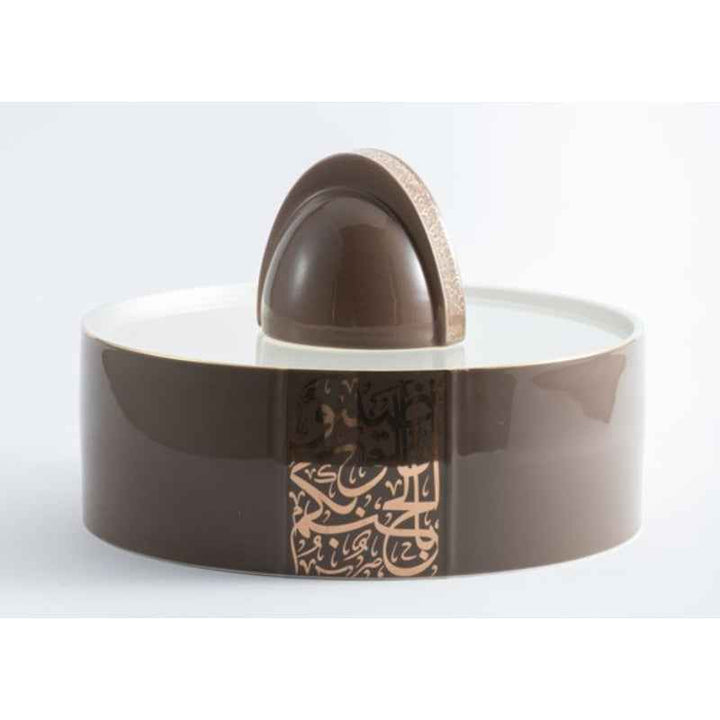 Otantik Large Date Bowl from Nour Brown 250 mm ET2314