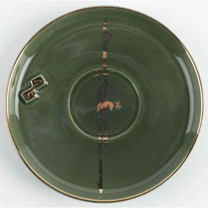 Otantik Porcelain Tea Set 12 Pcs from Liqaa Green 200 cc ET2792