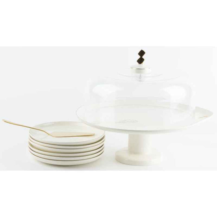 Otantik Cake Set 9 pcs From Liqaa White 7.5, 10 Inch ET2839