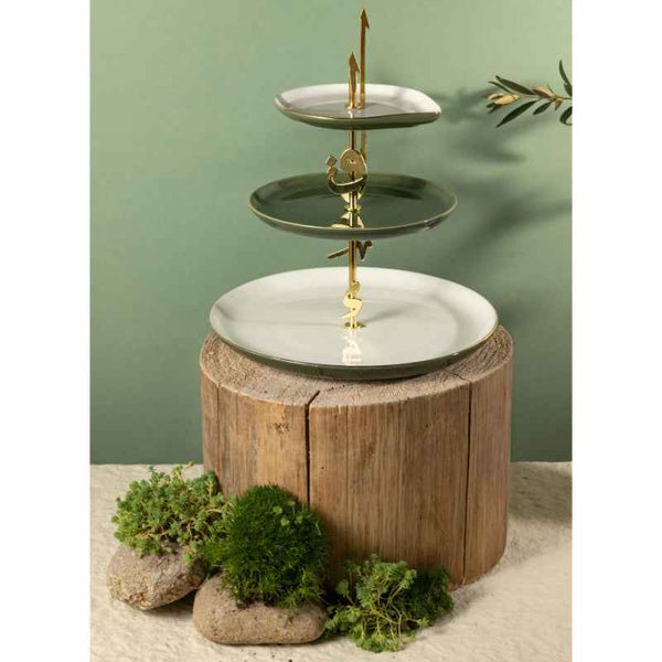 Otantik 3 Layer Stand from Liqaa Green 27x18.7 cm ET2877
