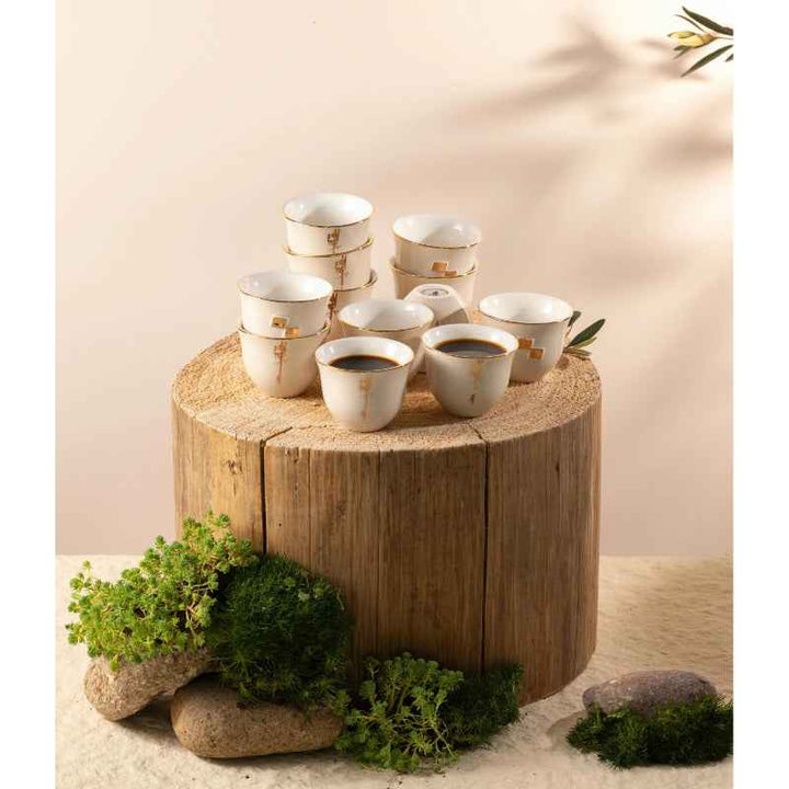 Otantik Arabic Coffee Cups 12 pcs from Liqaa Beige 50 cc ET2925