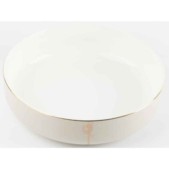 Otantik Salad Serving Bowl from Liqaa Beige 10.5 Inch ET2930
