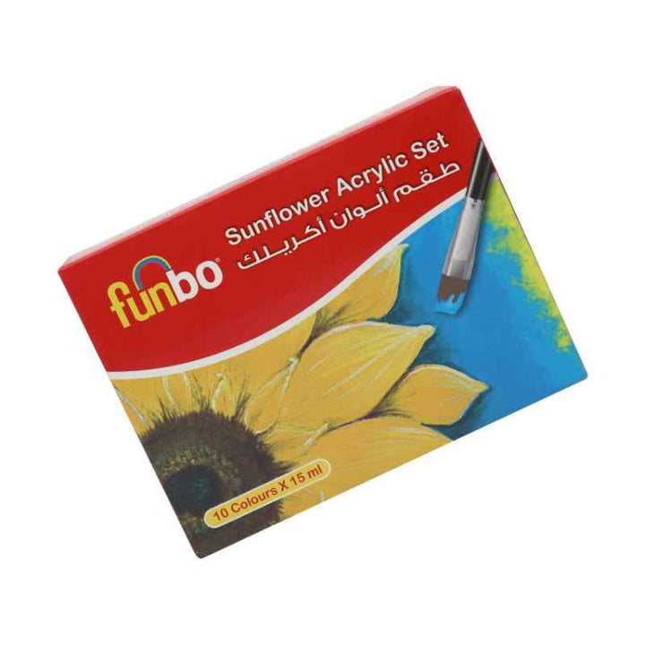 Funbo Acrylic Paint 10 Colors Set 15 ml FO-ACRYLIC-1015