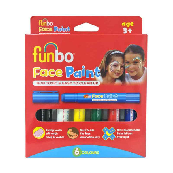 Funbo Face Paint Sticks 6g Set of 6 Colors FO-FPS-06