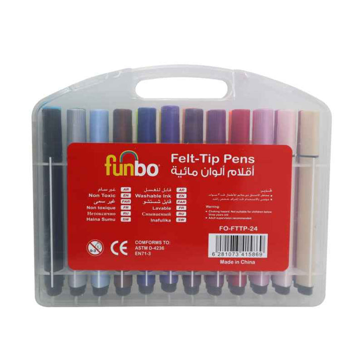 Funbo Felt Tip Pen Set of 24 FO-FTTP-24