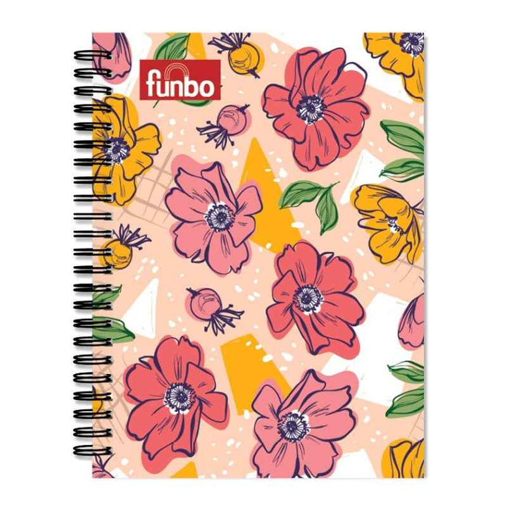 Funbo NB-1 Sub A4 Notebook 80 Sheets HC 70G - Petals FO-NB-4872