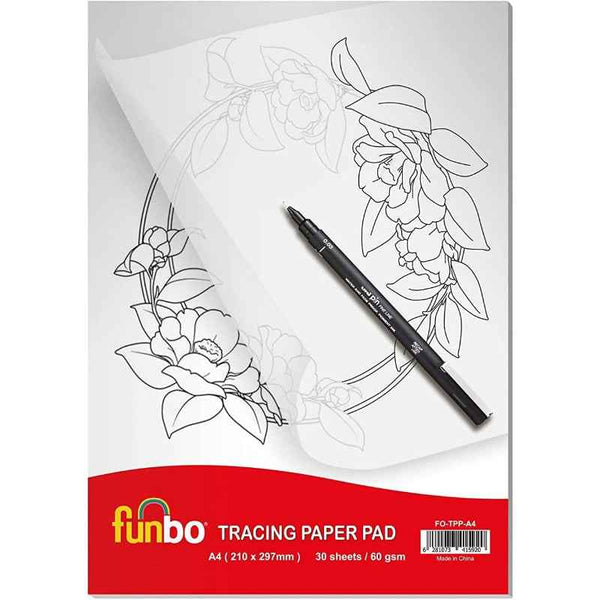 Funbo Tracing Paper Pad 60gsm 30 Sheets A4 FO-TPP-A4