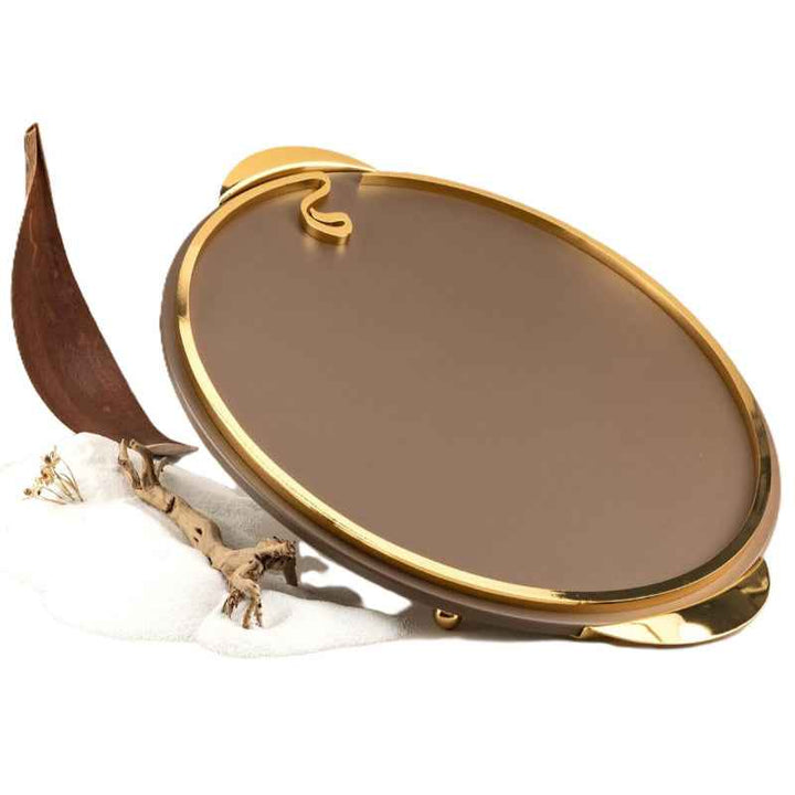 Otantik Serving Tray from Nour Brown 53 x 45 cm HJ1130