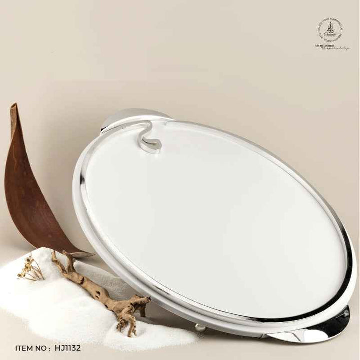 Otantik Serving Tray from Nour Pearl White 53 x 45 cm HJ1132