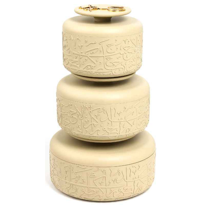 Otantik Hotpot Set from Jiwar Ivory 2.5, 3.5, 5 liter HJ1305