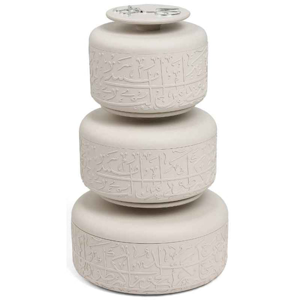 Otantik Hotpot Set from Jiwar Beige 2.5, 3.5, 5 liter HJ1306