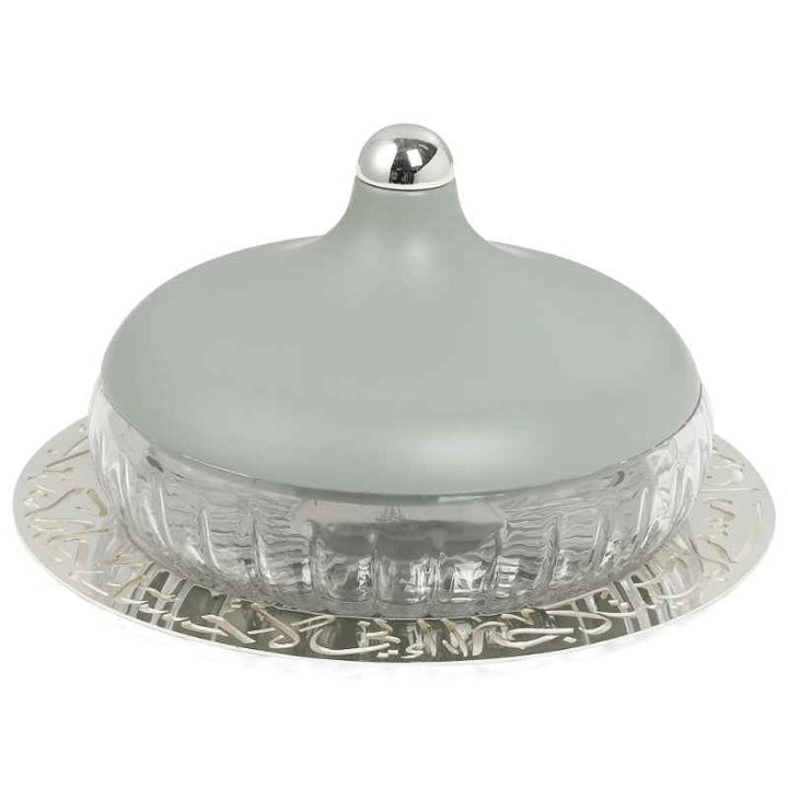 Otantik Medium Glass Date Bowl from Jiwar Green 24 cm HJ1313