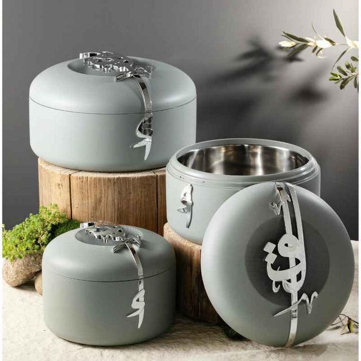 Otantik Hotpot Set from Liqaa Grey 2, 3 and 4 liter HJ1377