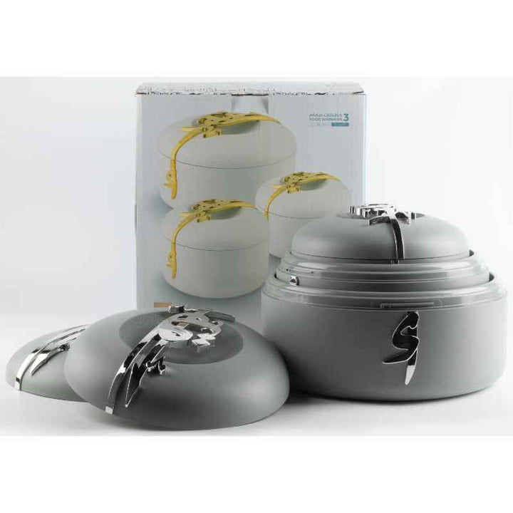 Otantik Hotpot Set from Liqaa Grey 2, 3 and 4 liter HJ1377