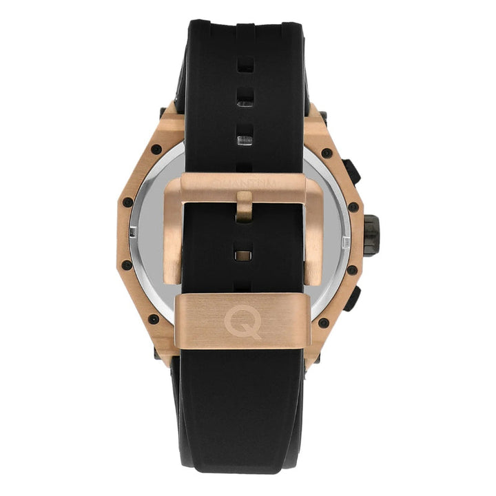 Quantum Men Black Silicone Analog Black Dial Watch HNG1066851 - Salman Stores