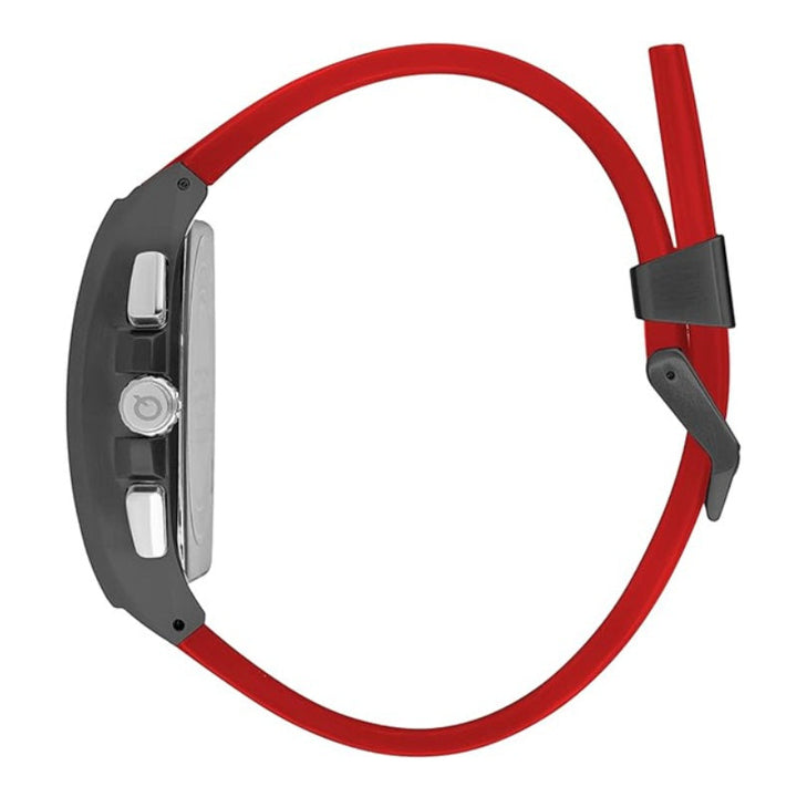 Quantum Men Red Silicone Analog Black Dial Square Watch HNG997068 - Salman Stores