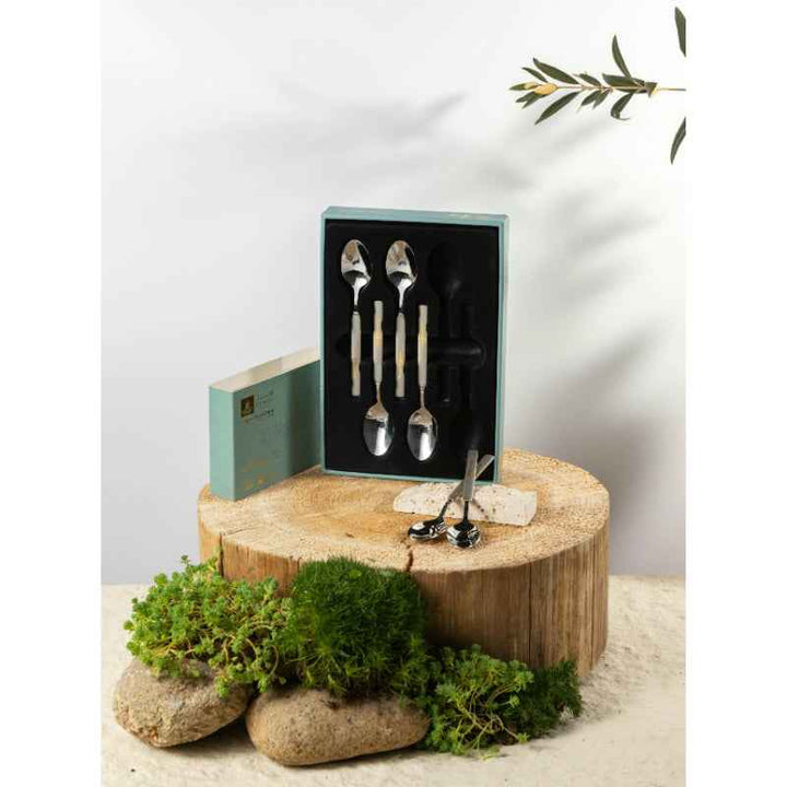 Otantik Cutlery Set 6 Pcs from Jiwar Gold/ Silver HX1006
