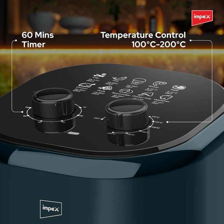 Impex Air Fryer 1200W 4.5 Litre Green IMAF4305A