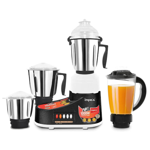 Impex Mixer Grinder 4 in 1 Black 1000 W IMBL1004 - Salman Stores