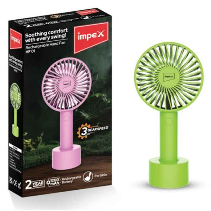 Impex Rechargeable Hand Fan HF 01
