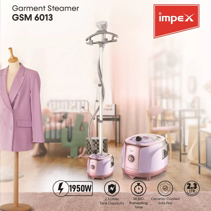 Impex Garment Steamer 2.3 Litre 1950 W IMGSM6013 - Salman Stores