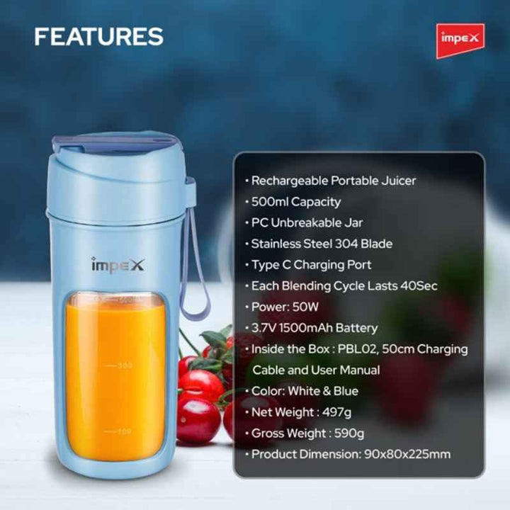 Impex Portable Blender 50W PBL02