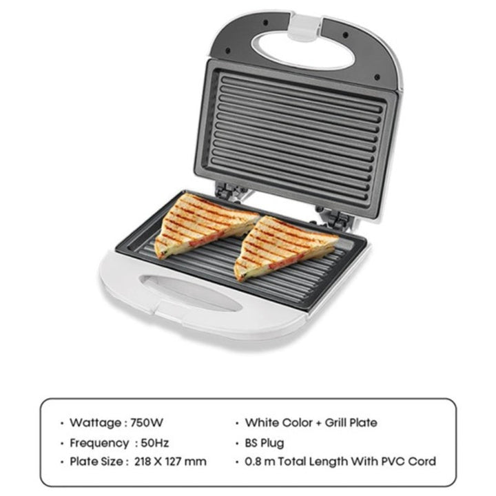 Impex Sandwich Maker 2 Slice 700 W IMSW3601 - Salman Stores