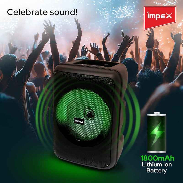 Impex Trolly Speaker Bluetooth 1800mAh 800W IMTS4001A
