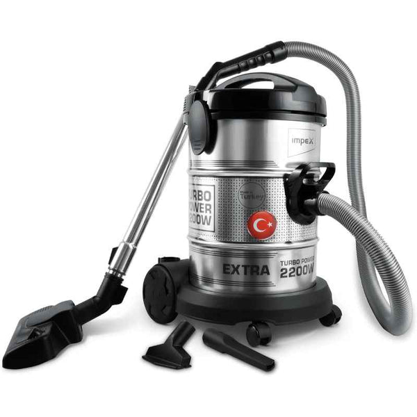Impex Vacuum Cleaner 21 Liter 2200W Silver IMVC4708