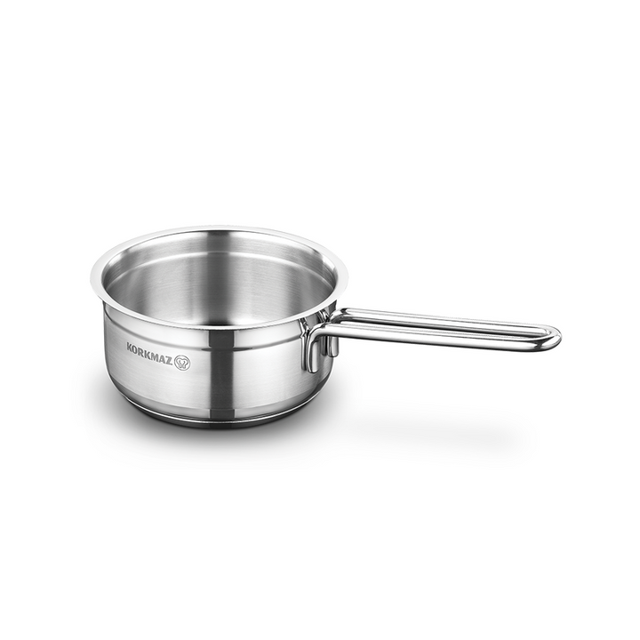 Korkmaz Saucepan Stainless Steel Alfa 14cm/ 1 Liter KOR1015 - Salman Stores