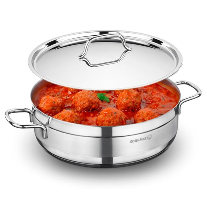 Korkmaz Low Casserole Alfa 28cm/ 5.5 Liter KOR1027 - Salman Stores