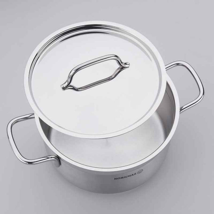Korkmaz Casserole Stainless Steel Alfa 30cm/ 11 Liter
