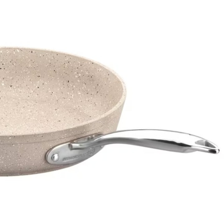 Korkmaz Frypan with Lid Granite Beige 26cm/ 2.5 Liter KOR12651 - Salman Stores