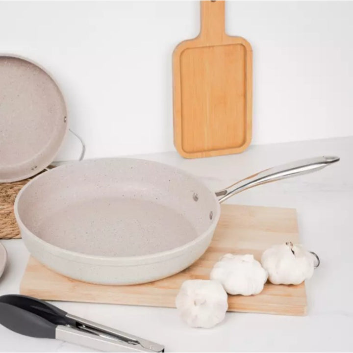 Korkmaz Frypan Granite 28cm/ 3.0 Liter Beige KOR1266 - Salman Stores