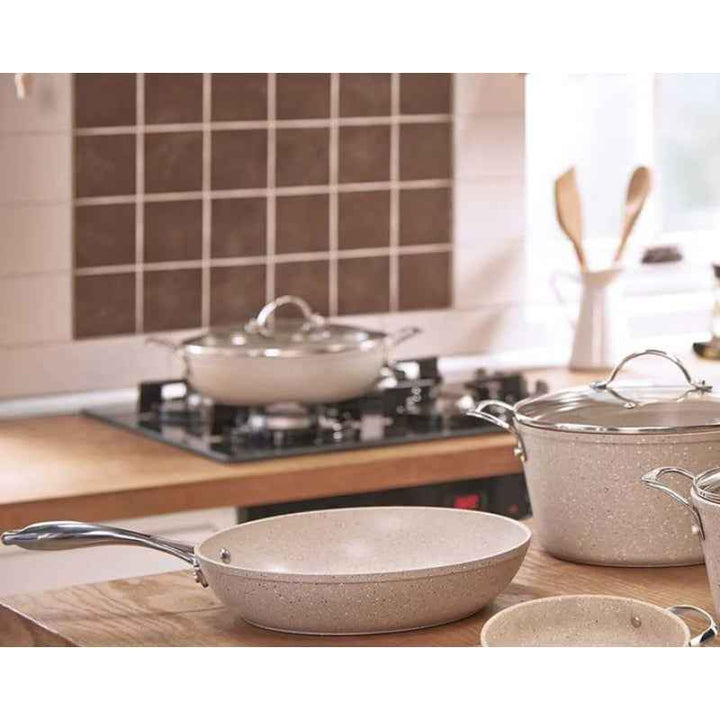 Korkmaz Cookware Set Granite 7pc KOR1272CW