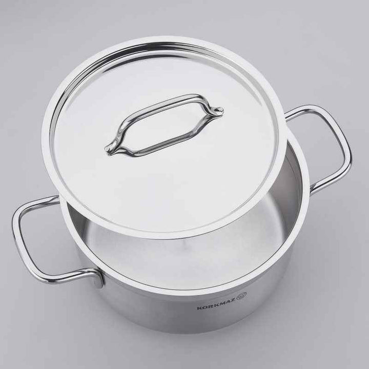 Korkmaz Cookware Set Stainless Steel Alfa 9pc