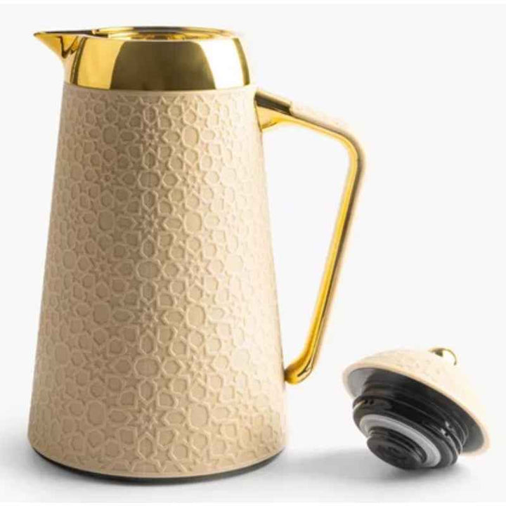 Otantik Vacuum Flask for Tea and Coffee from Crown Ivory 1.0 Liter KP1028