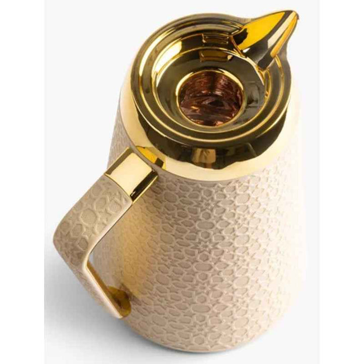 Otantik Vacuum Flask for Tea and Coffee from Crown Ivory 1.0 Liter KP1028
