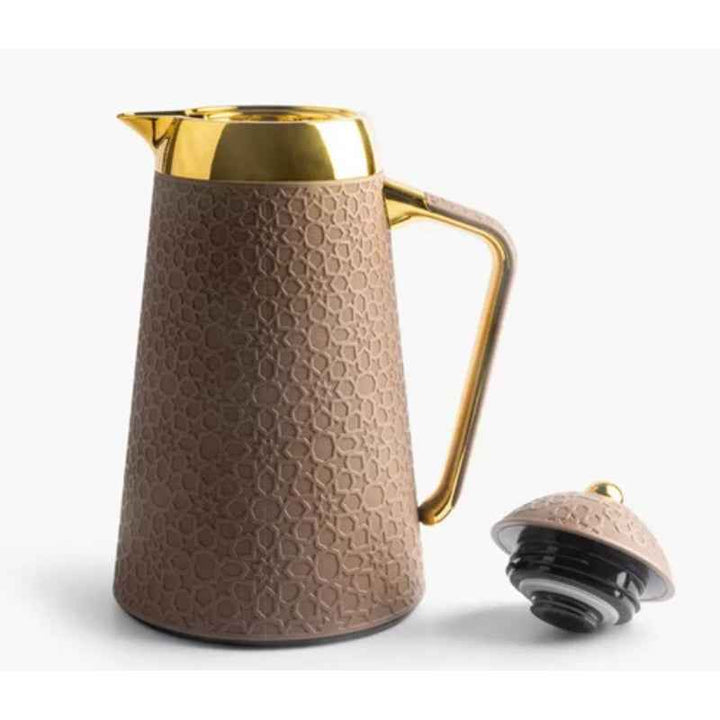 Otantik Vacuum Flask for Tea and Coffee from Crown Brown 1.0 Liter KP1029