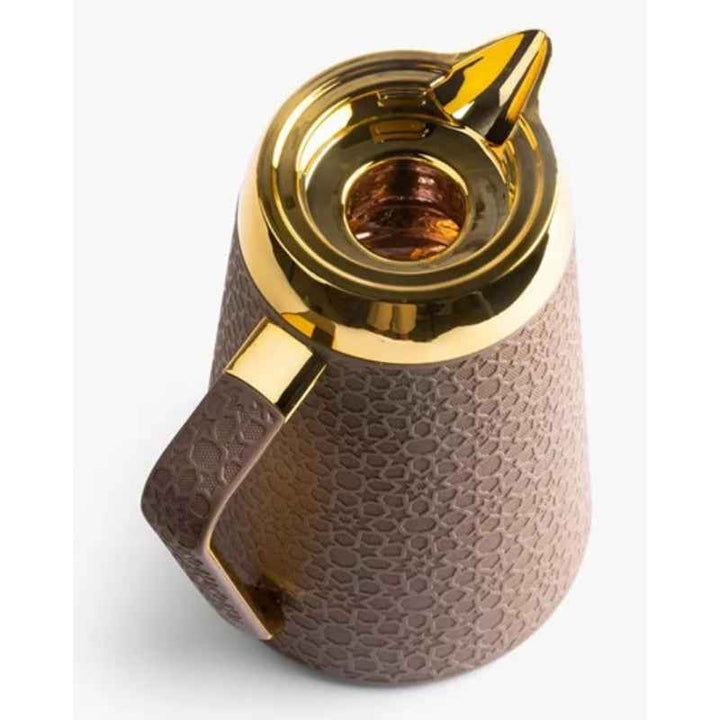 Otantik Vacuum Flask for Tea and Coffee from Crown Brown 1.0 Liter KP1029