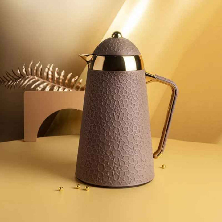 Otantik Vacuum Flask for Tea and Coffee from Crown Brown 1.0 Liter KP1029