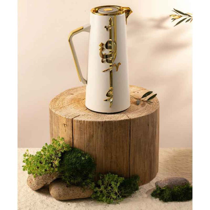 Otantik Vacuum Flask for Tea and Coffee from Liqaa Beige 1.0 Liter KP1080