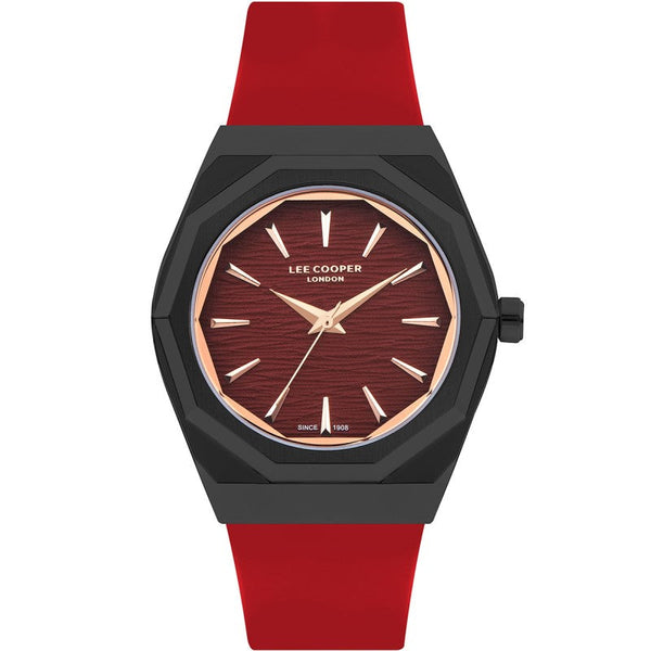 Lee Cooper Men Red Silicone Analog Watch - Salman Stores
