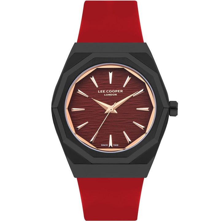Lee Cooper Men Red Silicone Analog Watch - Salman Stores