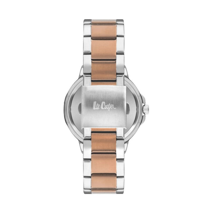 Lee Cooper Men Silver & Rose Gold Stainless Steel Analog Watch - Salman Stores
